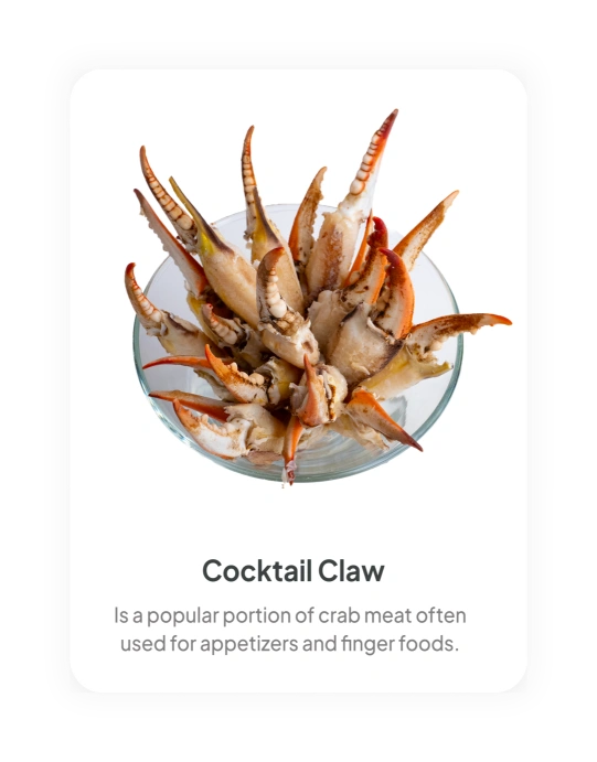 Cocktail Claw blue crab meat