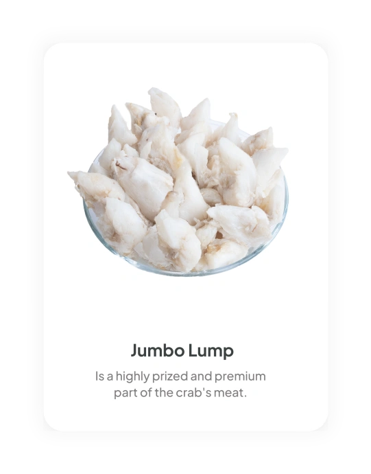 Jumbo Lump blue crab meat